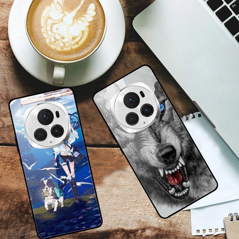 Tok Honor Magic 6 Pro Világos Zöld Pillangós Edzett Üveg