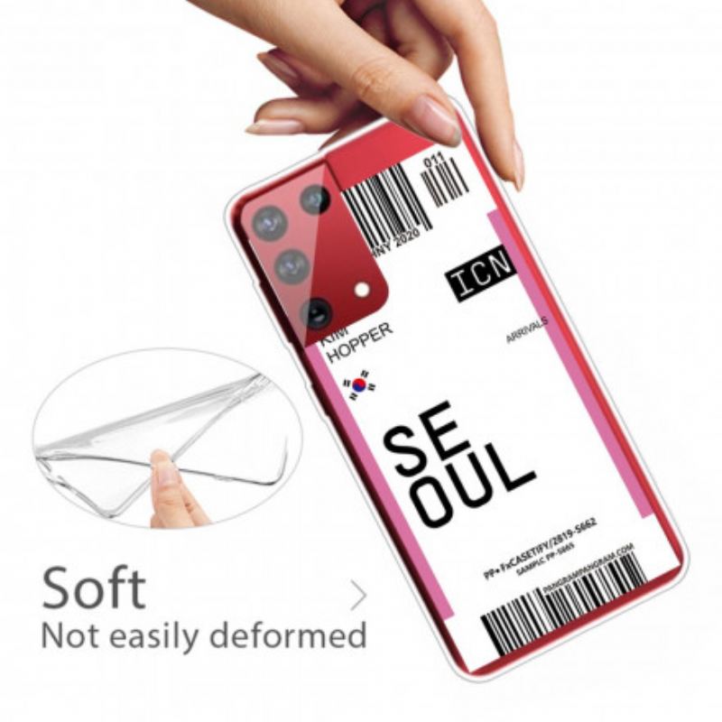 Telefontok Samsung Galaxy S21 Ultra 5G Szöuli Beszállókártya