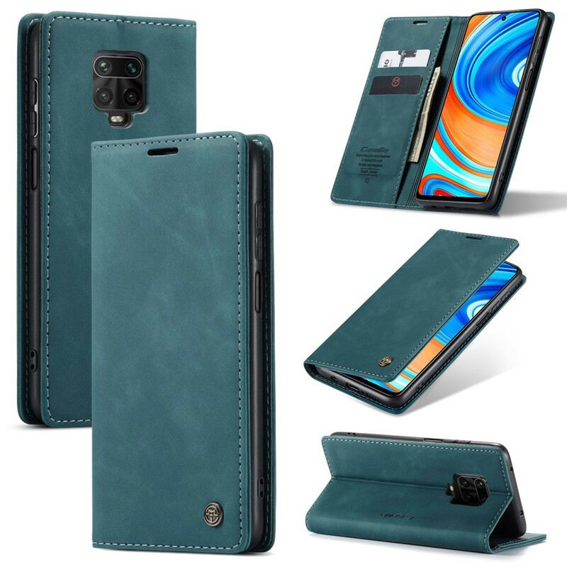 Fliptok Xiaomi Redmi Note 9S / 9 Pro Bőrtok Caseme Műbőr
