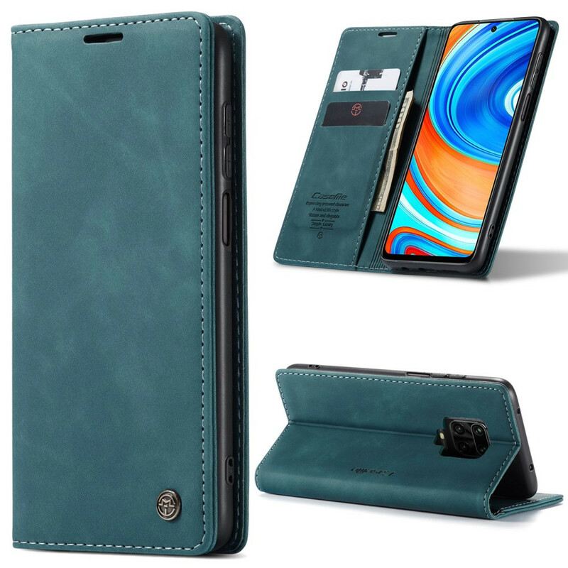 Fliptok Xiaomi Redmi Note 9S / 9 Pro Bőrtok Caseme Műbőr