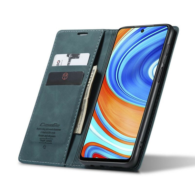 Fliptok Xiaomi Redmi Note 9S / 9 Pro Bőrtok Caseme Műbőr