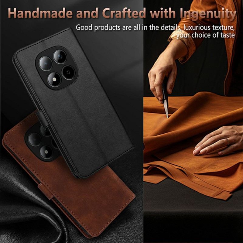 Bőrtok Xiaomi Redmi Note 15 Pro 5g Azns Velúr Hatás