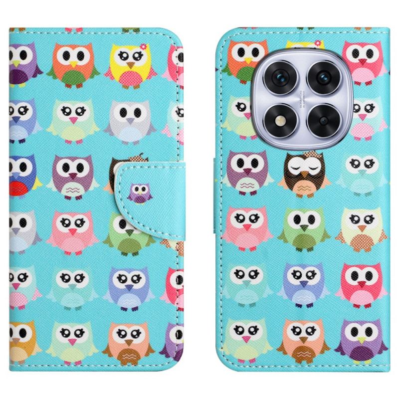 Bőrtok Xiaomi Redmi Note 15 Pro 5g Baglyok