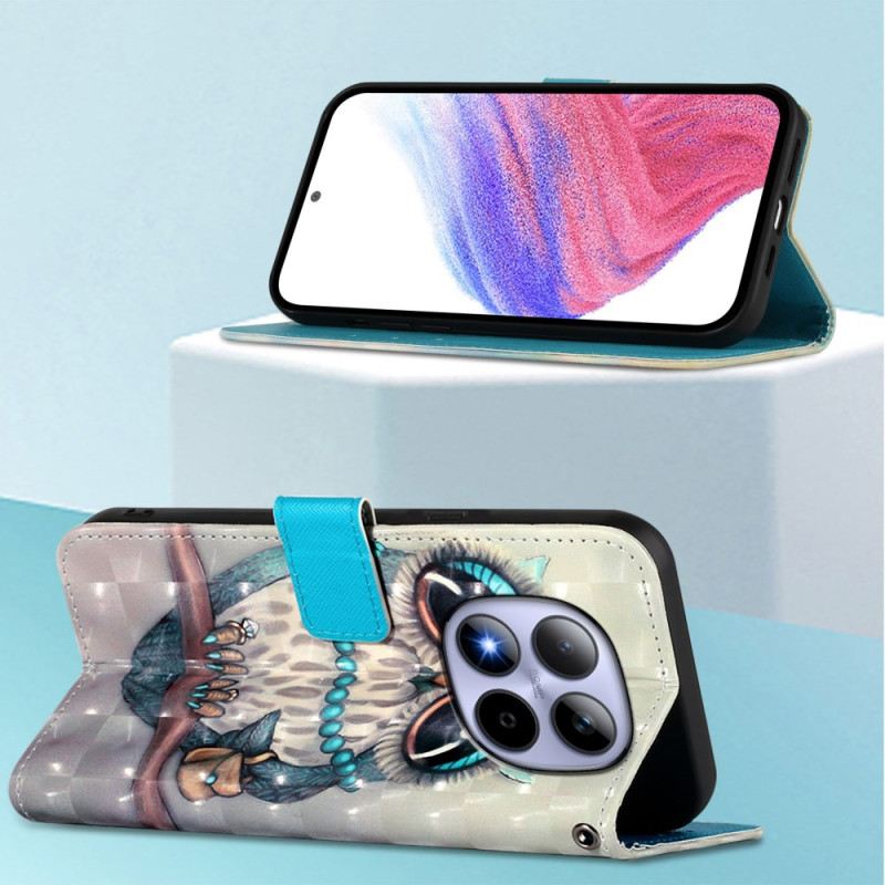 Bőrtok Xiaomi Redmi Note 15 Pro 5g Bagoly