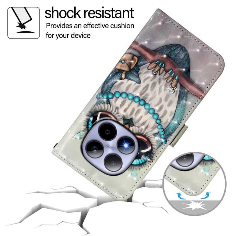 Bőrtok Xiaomi Redmi Note 15 Pro 5g Bagoly