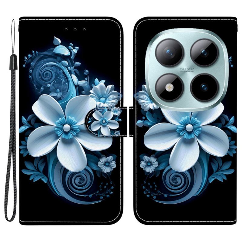 Bőrtok Xiaomi Redmi Note 15 Pro 5g Fekete Orchidea