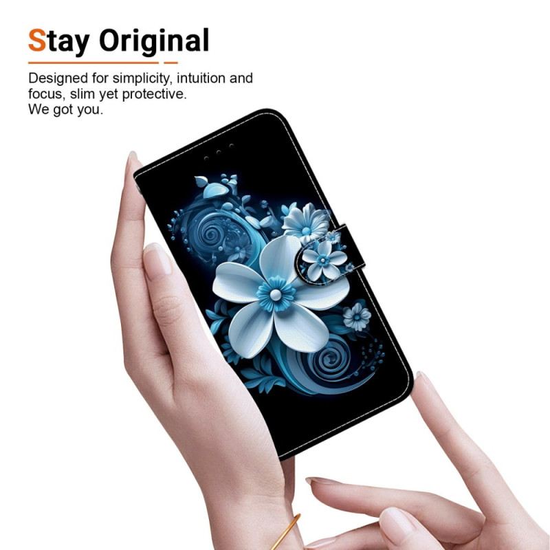 Bőrtok Xiaomi Redmi Note 15 Pro 5g Fekete Orchidea