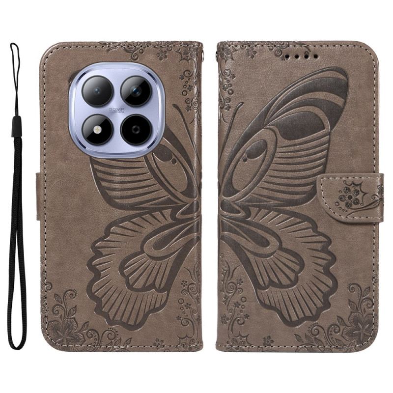 Bőrtok Xiaomi Redmi Note 15 Pro 5g Grafikus Pillangó