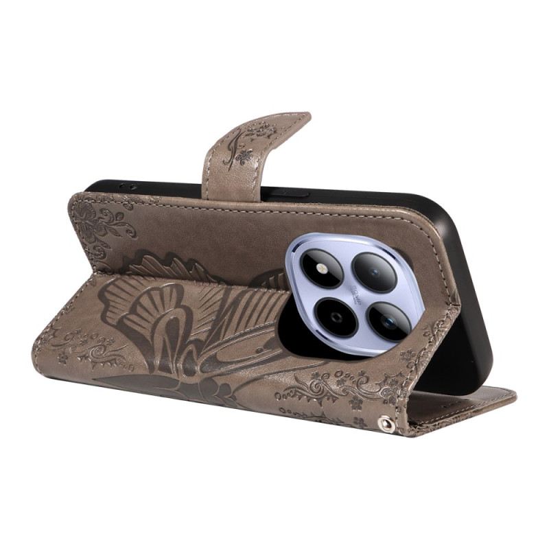 Bőrtok Xiaomi Redmi Note 15 Pro 5g Grafikus Pillangó