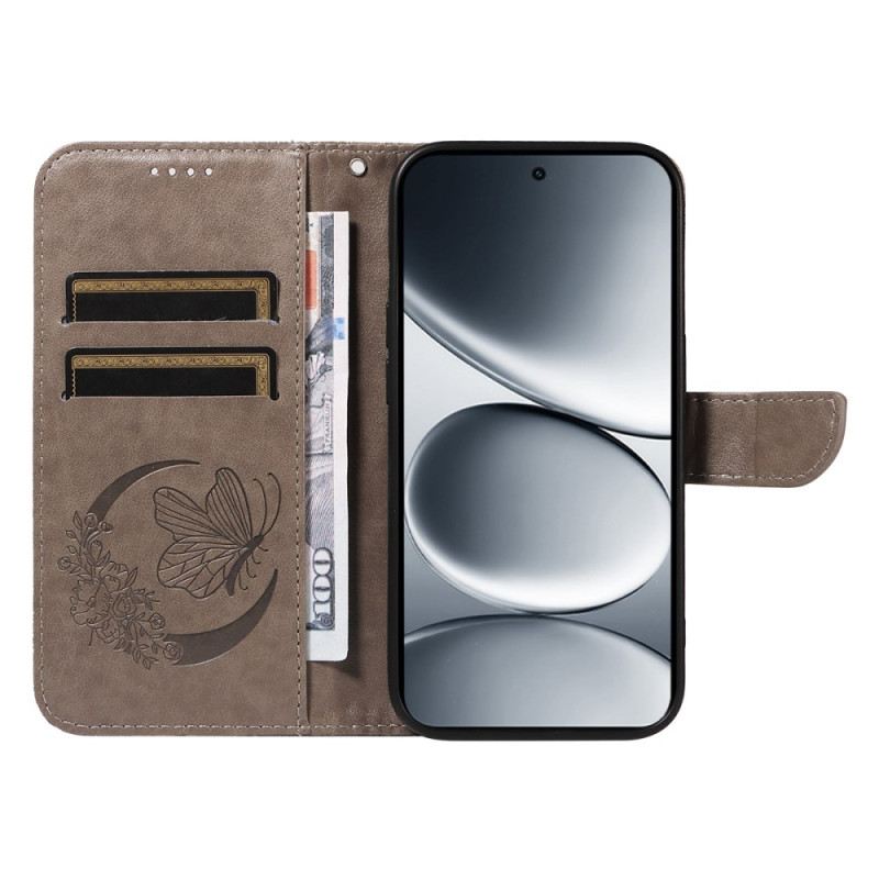 Bőrtok Xiaomi Redmi Note 15 Pro 5g Grafikus Pillangó