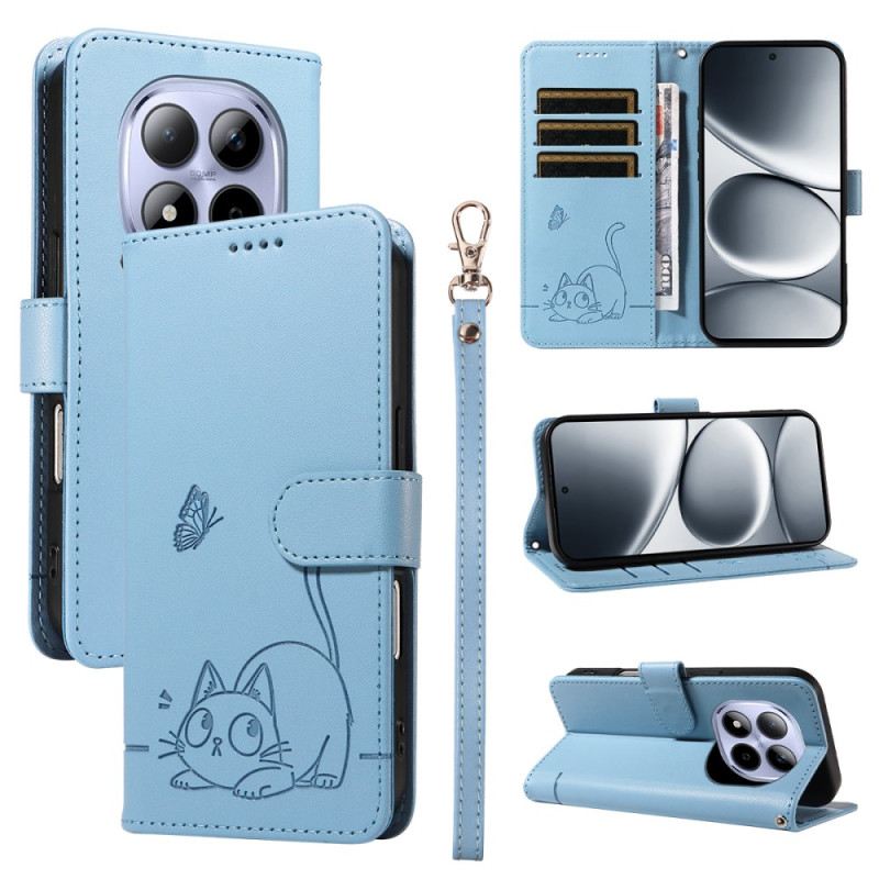 Bőrtok Xiaomi Redmi Note 15 Pro 5g Macska Grafika