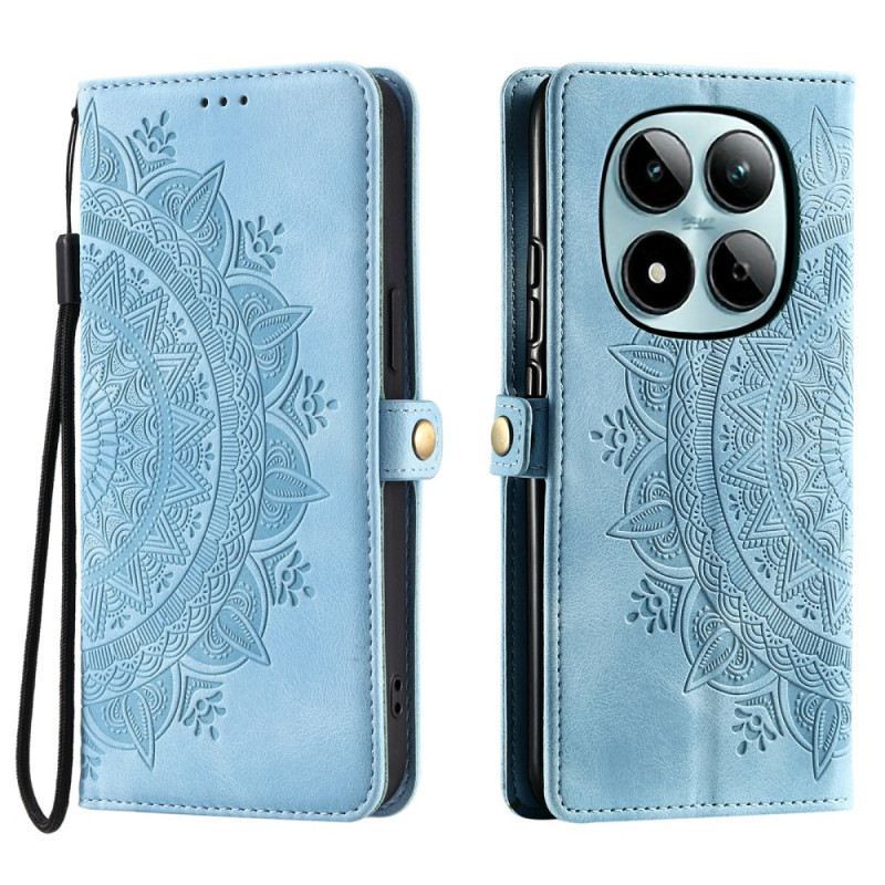 Bőrtok Xiaomi Redmi Note 15 Pro 5g Mandala Velúr Hatású