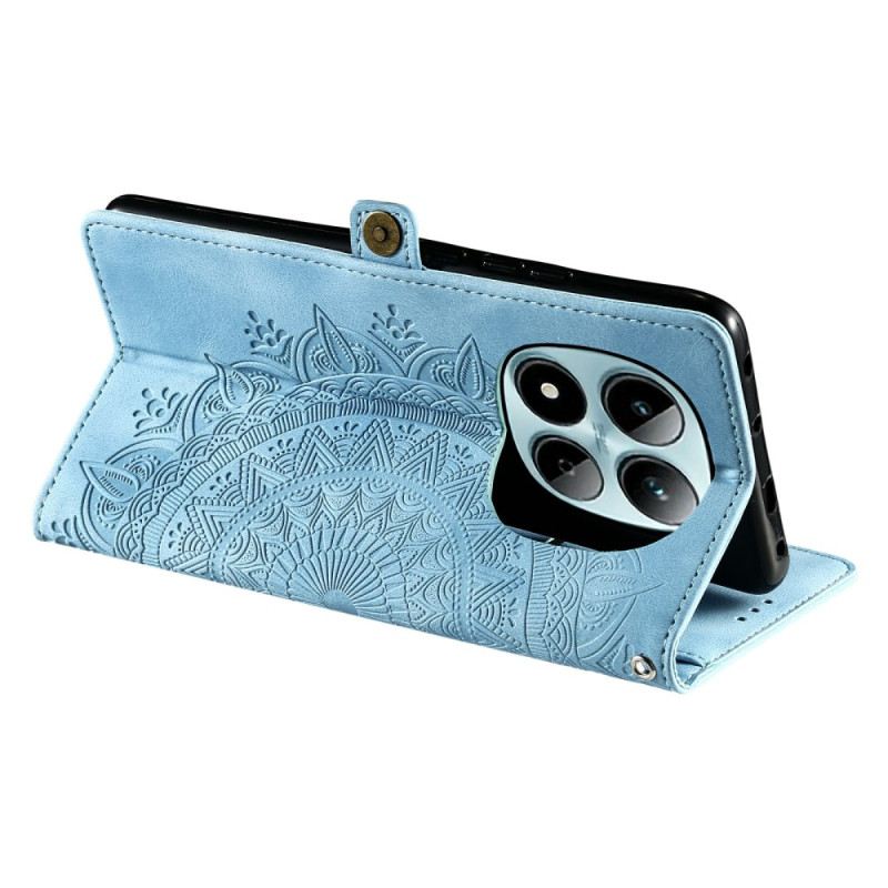 Bőrtok Xiaomi Redmi Note 15 Pro 5g Mandala Velúr Hatású