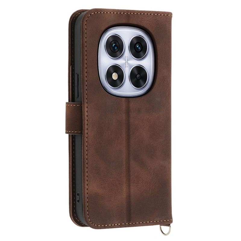 Bőrtok Xiaomi Redmi Note 15 Pro 5g Mandala Velúr Hatású Vállpánttal