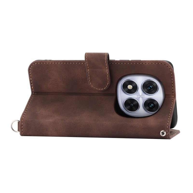 Bőrtok Xiaomi Redmi Note 15 Pro 5g Mandala Velúr Hatású Vállpánttal