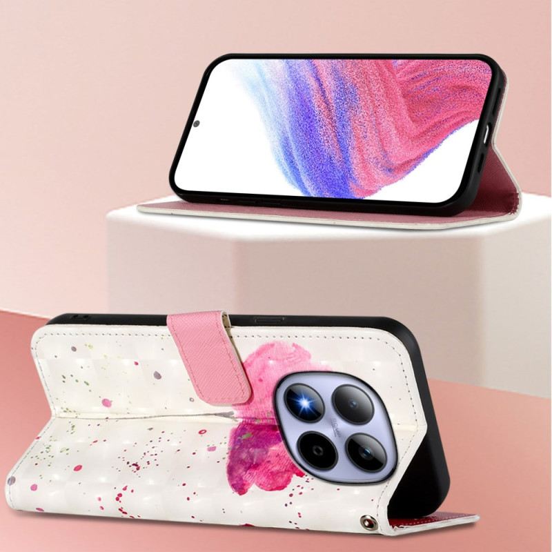 Bőrtok Xiaomi Redmi Note 15 Pro 5g Pipacs