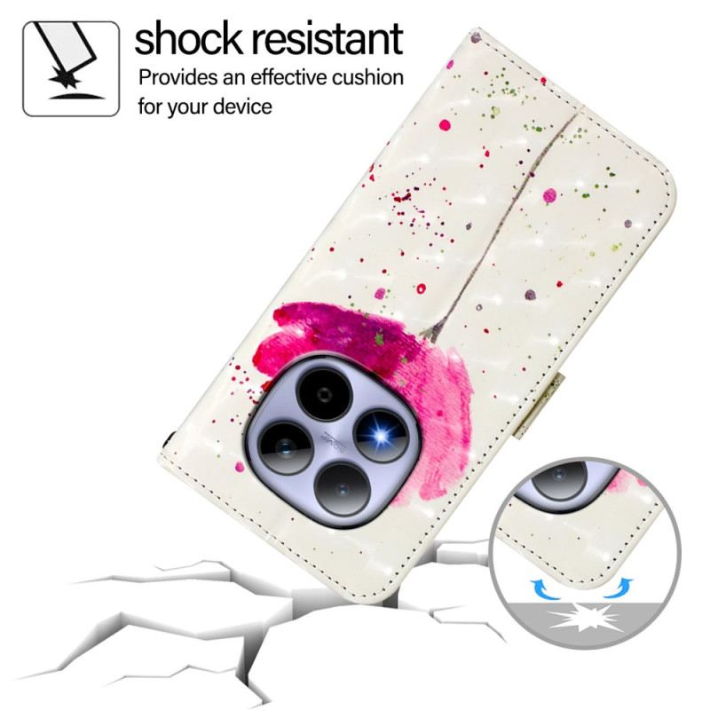 Bőrtok Xiaomi Redmi Note 15 Pro 5g Pipacs