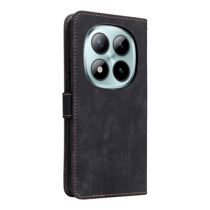 Bőrtok Xiaomi Redmi Note 15 Pro 5g Rfid-blokkoló És Pántos