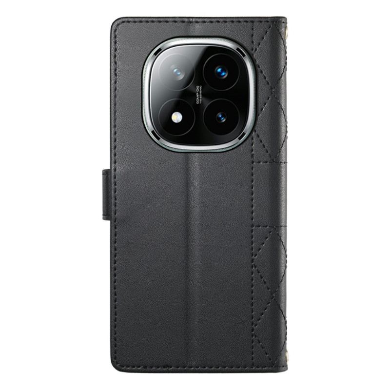 Bőrtok Xiaomi Redmi Note 15 Pro 5g Steppelt Pántokkal