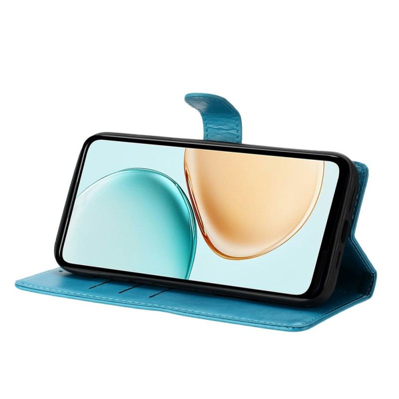 Bőrtok Xiaomi Redmi Note 15 Pro 5g Virággravírozás