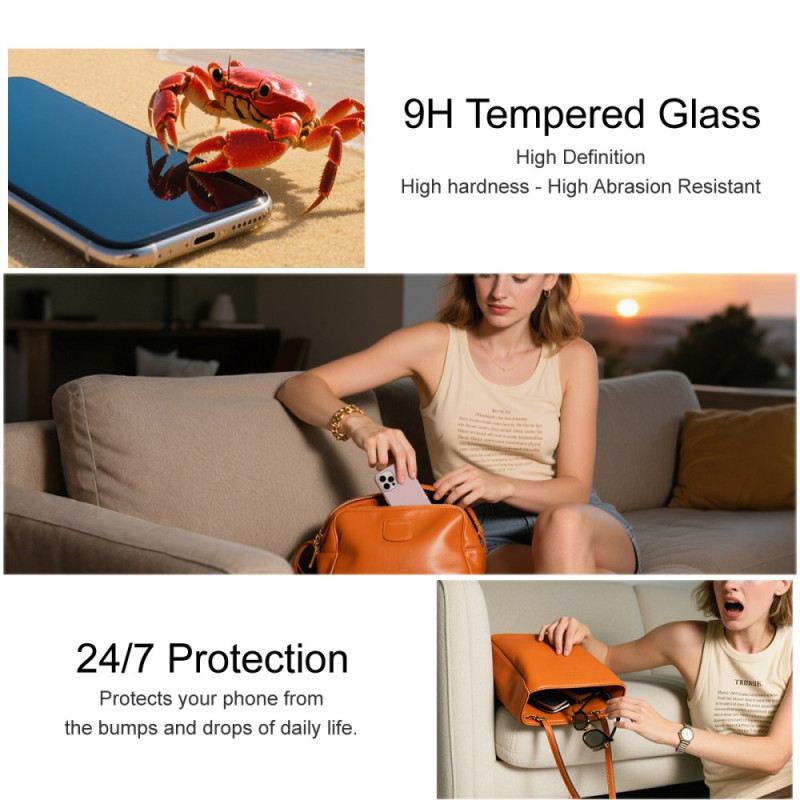 Edzett Üveg Képernyővédő Xiaomi Redmi Note 15 Pro 5g-hez (ujjlenyomat-feloldással Kompatibilis)