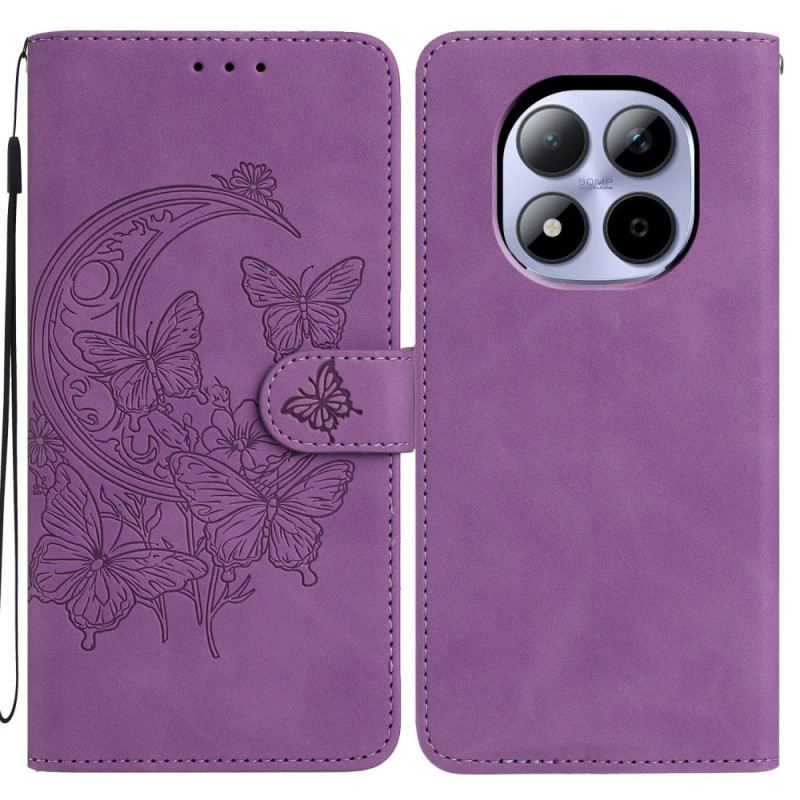 Fliptok Xiaomi Redmi Note 15 Pro 5g Pillangó És Virágmintás