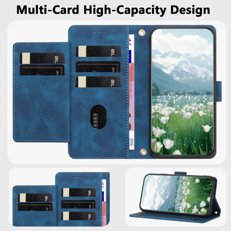 Kinyitható Bőrtok Xiaomi Redmi Note 15 Pro 5g 5 Kártyás Tárca