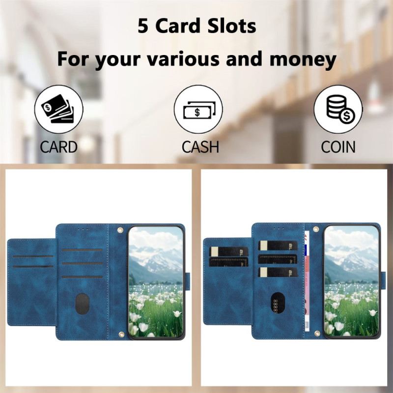 Kinyitható Bőrtok Xiaomi Redmi Note 15 Pro 5g 5 Kártyás Tárca