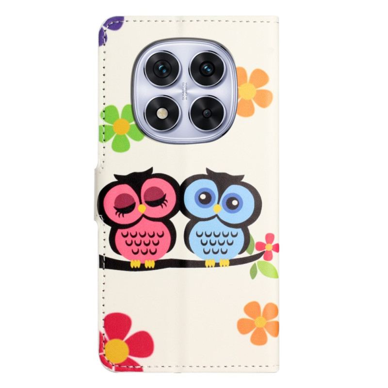 Kinyitható Bőrtok Xiaomi Redmi Note 15 Pro 5g Bagolypár