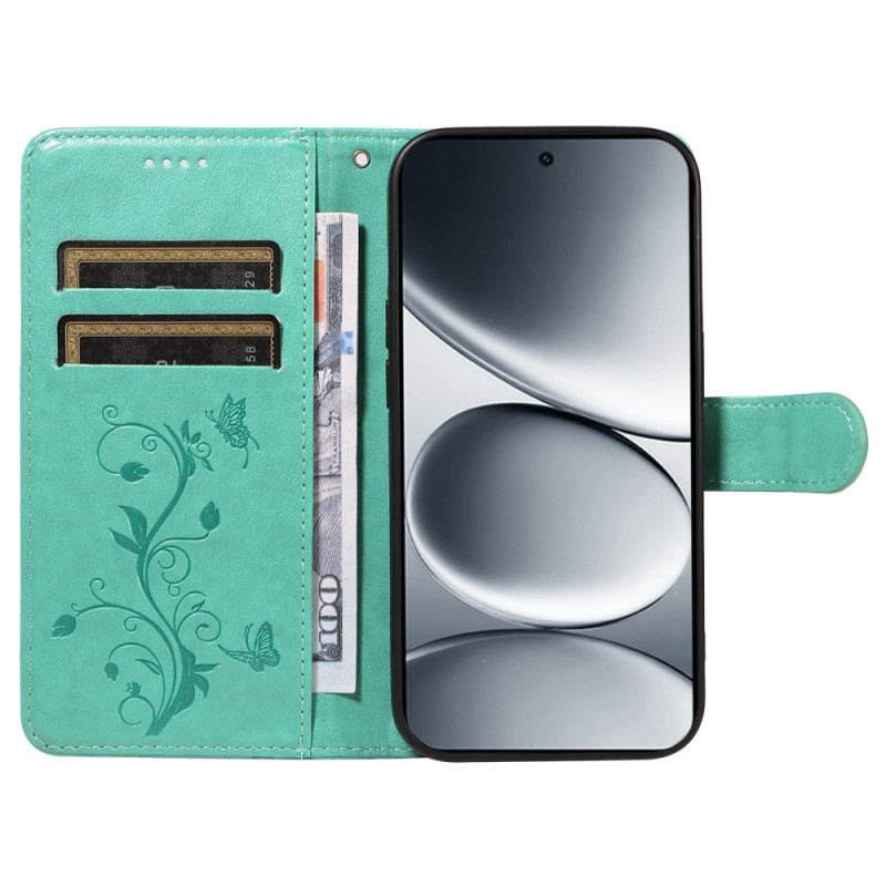 Kinyitható Bőrtok Xiaomi Redmi Note 15 Pro 5g Virágminta