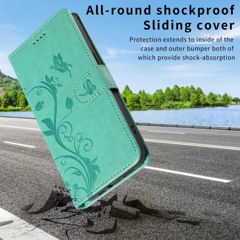 Kinyitható Bőrtok Xiaomi Redmi Note 15 Pro 5g Virágminta