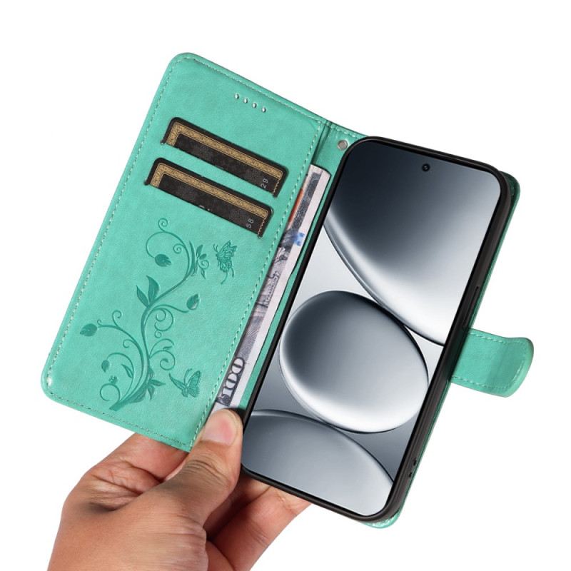 Kinyitható Bőrtok Xiaomi Redmi Note 15 Pro 5g Virágminta