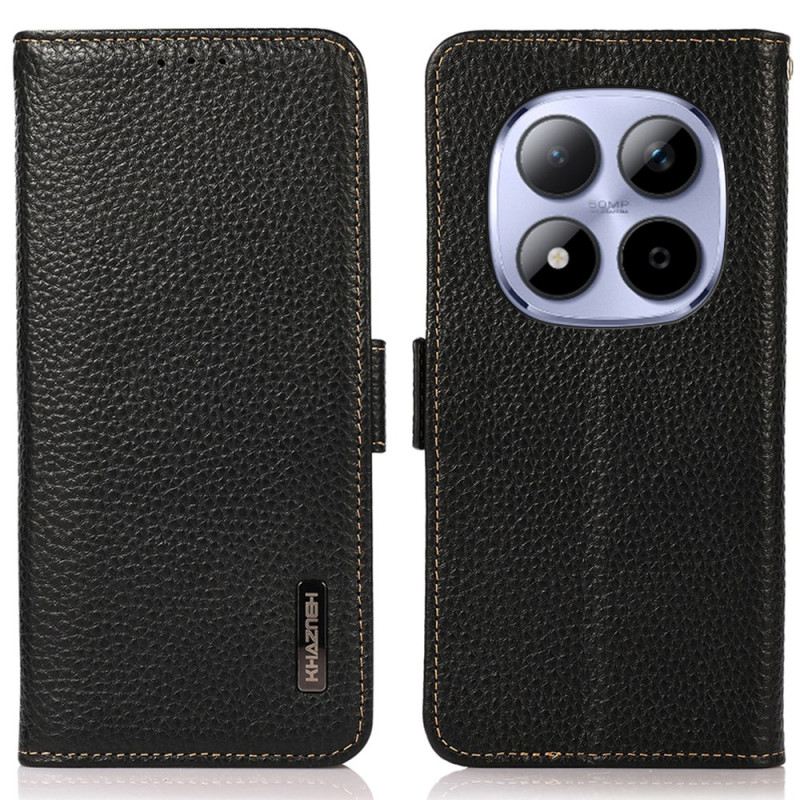 Kinyitható Tokok Xiaomi Redmi Note 15 Pro 5g Valódi Khazneh Bőr