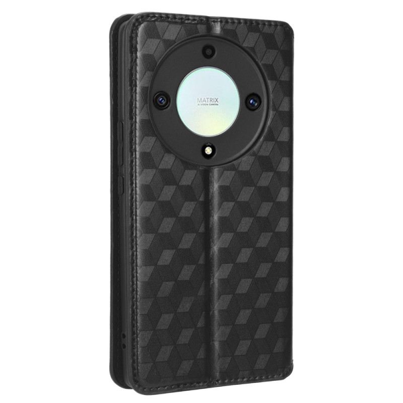 Fliptok Honor Magic 5 Lite Bőrtok 3d Minta