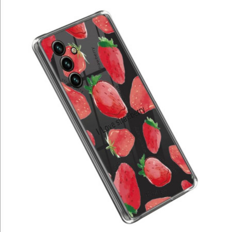 Tok Samsung Galaxy A14 / A14 5G Pántos Rózsaszín Virágok