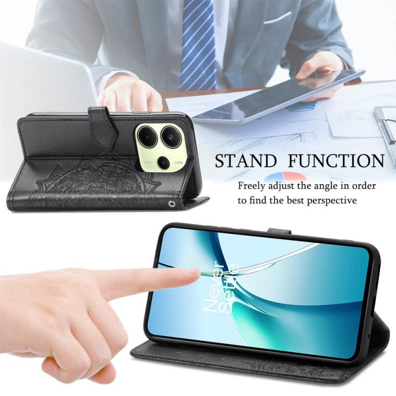 Bőrtok Xiaomi Redmi Note 14 4g Barokk Mandala