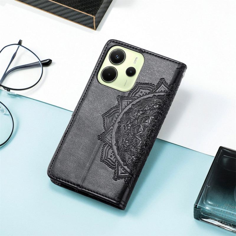 Bőrtok Xiaomi Redmi Note 14 4g Barokk Mandala