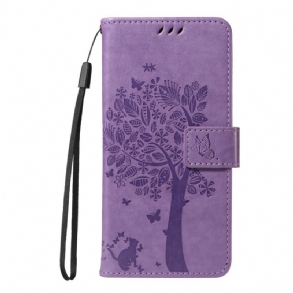 Bőrtok Xiaomi Redmi Note 14 4g Fa És Macska