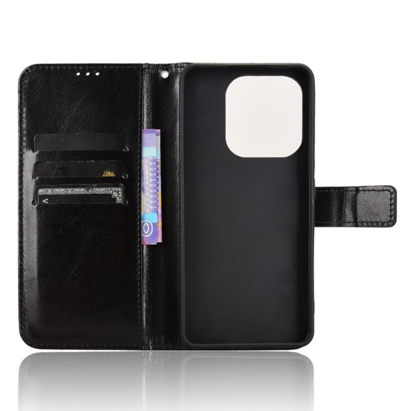 Bőrtok Xiaomi Redmi Note 14 4g Feltűnő Műbőr