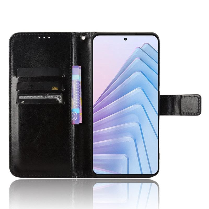 Bőrtok Xiaomi Redmi Note 14 4g Feltűnő Műbőr