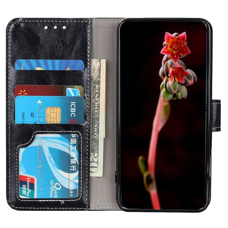 Bőrtok Xiaomi Redmi Note 14 4g Fényes