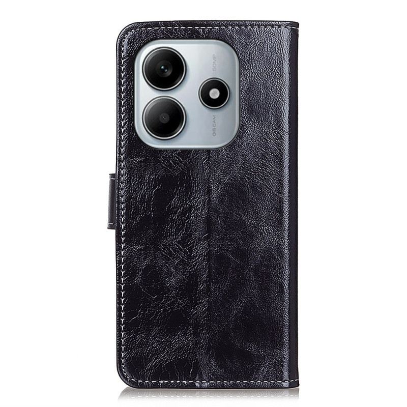 Bőrtok Xiaomi Redmi Note 14 4g Fényes