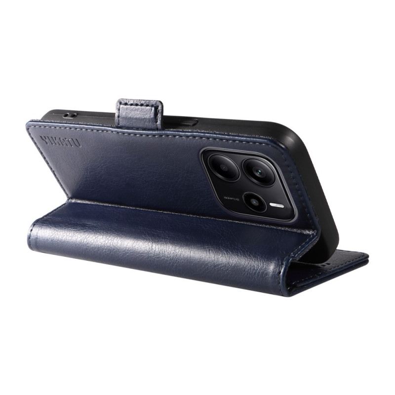 Bőrtok Xiaomi Redmi Note 14 4g Licsi Textúra Ykatu