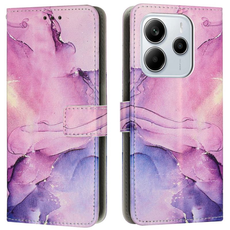 Bőrtok Xiaomi Redmi Note 14 4g Márványos Hatású