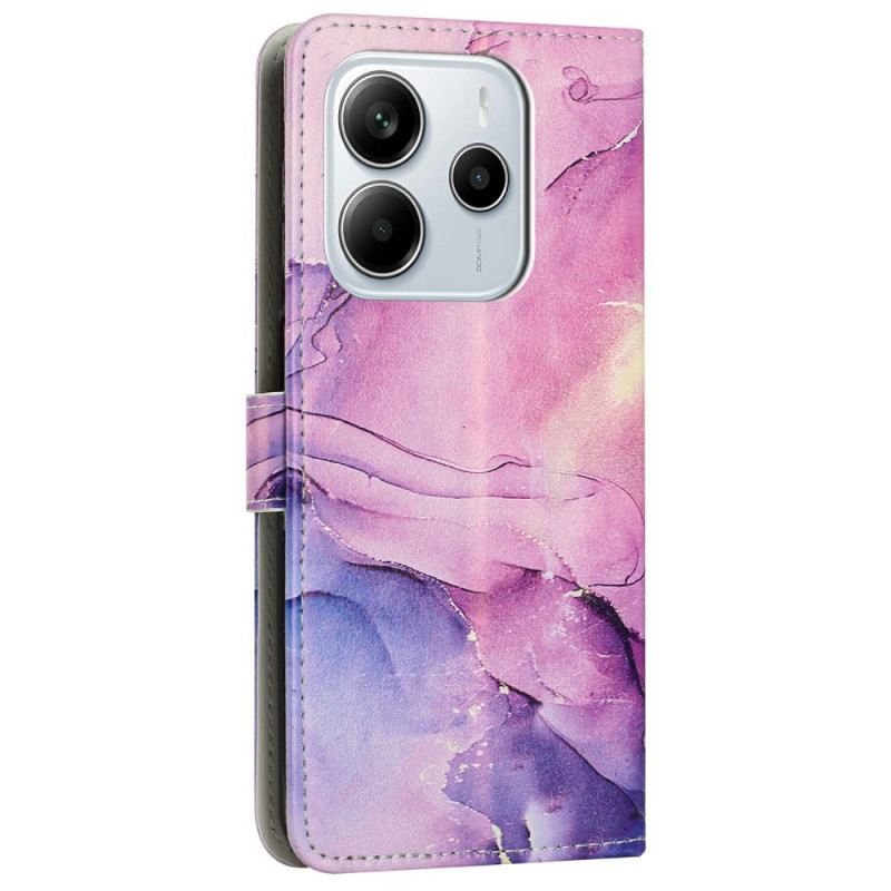 Bőrtok Xiaomi Redmi Note 14 4g Márványos Hatású