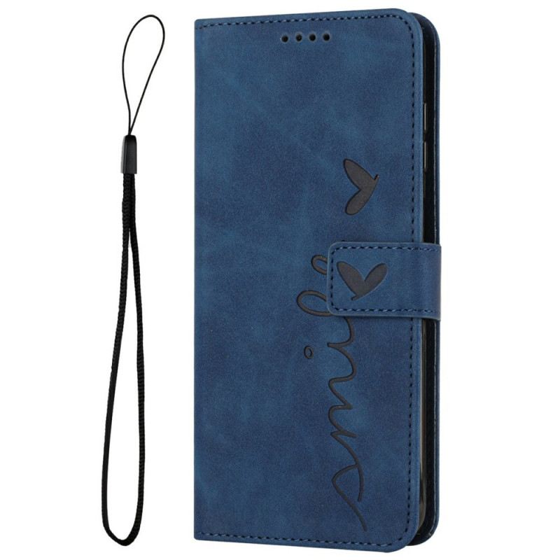 Bőrtok Xiaomi Redmi Note 14 4g Mosolyos Dizájn