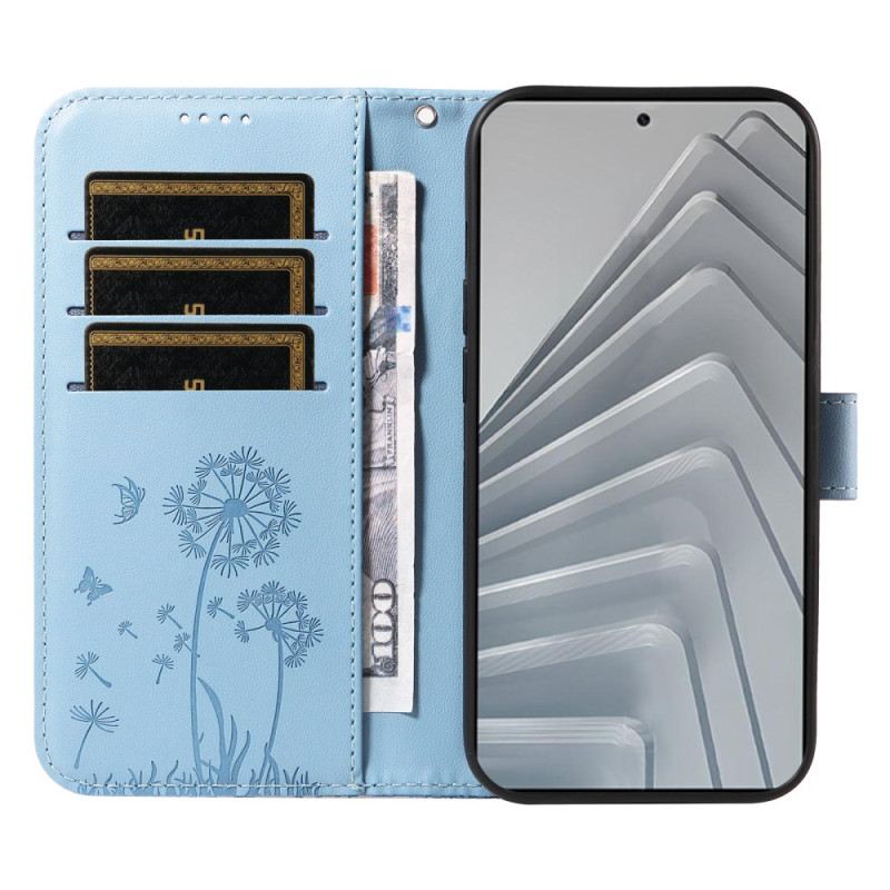 Bőrtok Xiaomi Redmi Note 14 4g Pitypangok