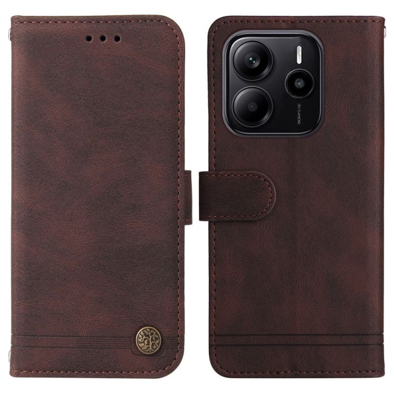 Bőrtok Xiaomi Redmi Note 14 4g Retro Hatású