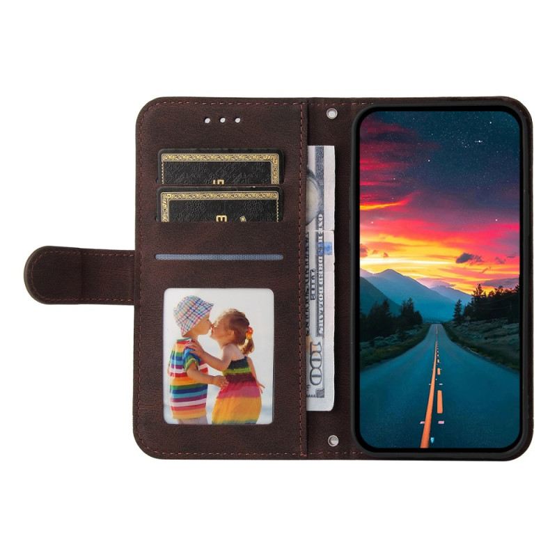 Bőrtok Xiaomi Redmi Note 14 4g Retro Hatású