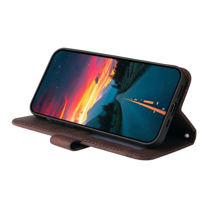 Bőrtok Xiaomi Redmi Note 14 4g Retro Hatású